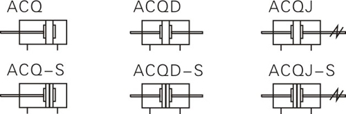 ACQ Series-Big bore size type Symbol