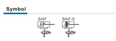 SAIF Series-With valve type Symbol