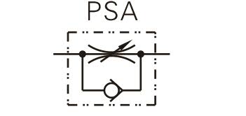 PSA-S Straight Speed Controller Symbol