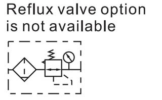 GAFR100 Series filter & regulator Symbol