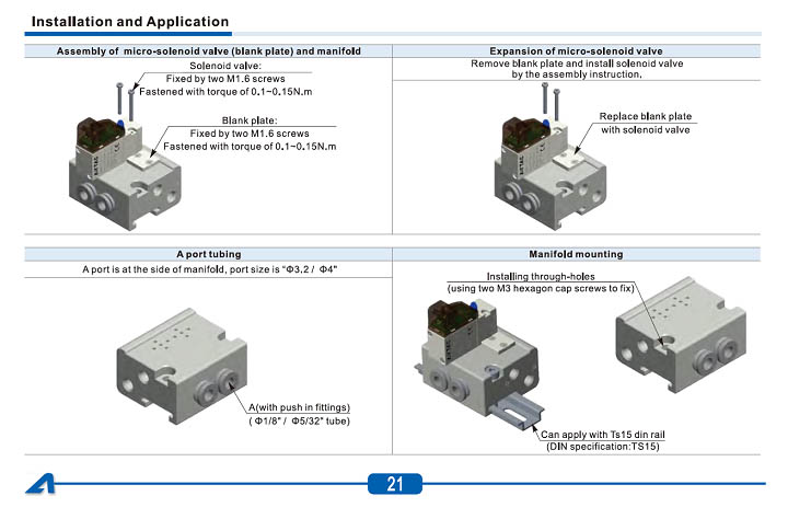 CPV10 Series Manifold Installation and Usage
