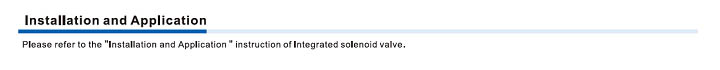 CPV15S Series-Manifold,solenoid valve and blank plate Installation and Usage