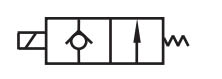 2KWA Series (Direct-acting and normally opened) Fluid control valve(2/2 way) Symbol