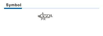GZ Series safe on-off valve Symbol